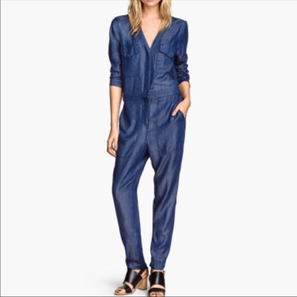 hm denim jumpsuit